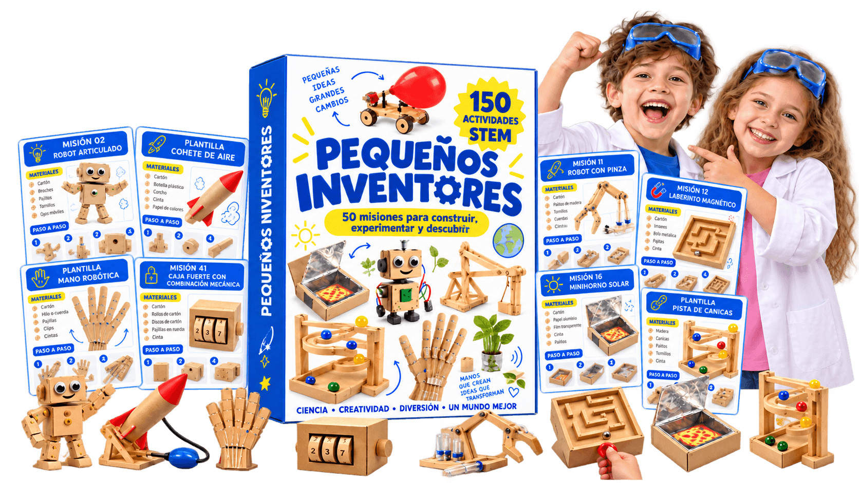 Pequeños Inventores, 150 actividades STEM